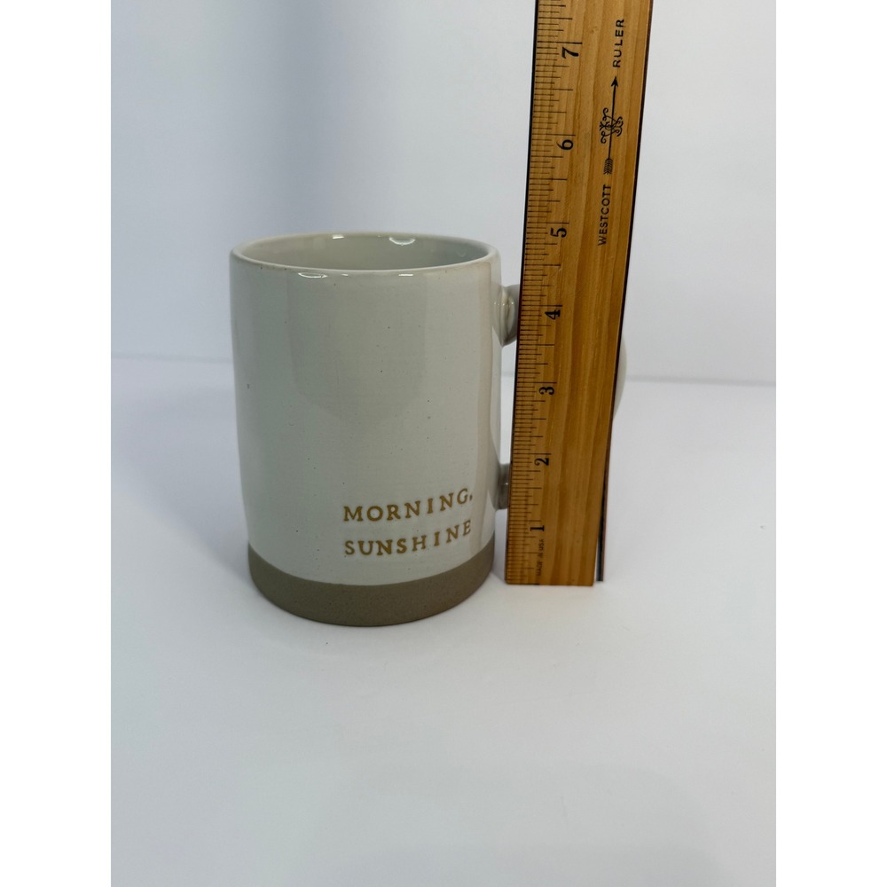 Hearth & Hand Magnolia Morning Sunshine Stoneware Coffee Mug Cream Gold 4.25in